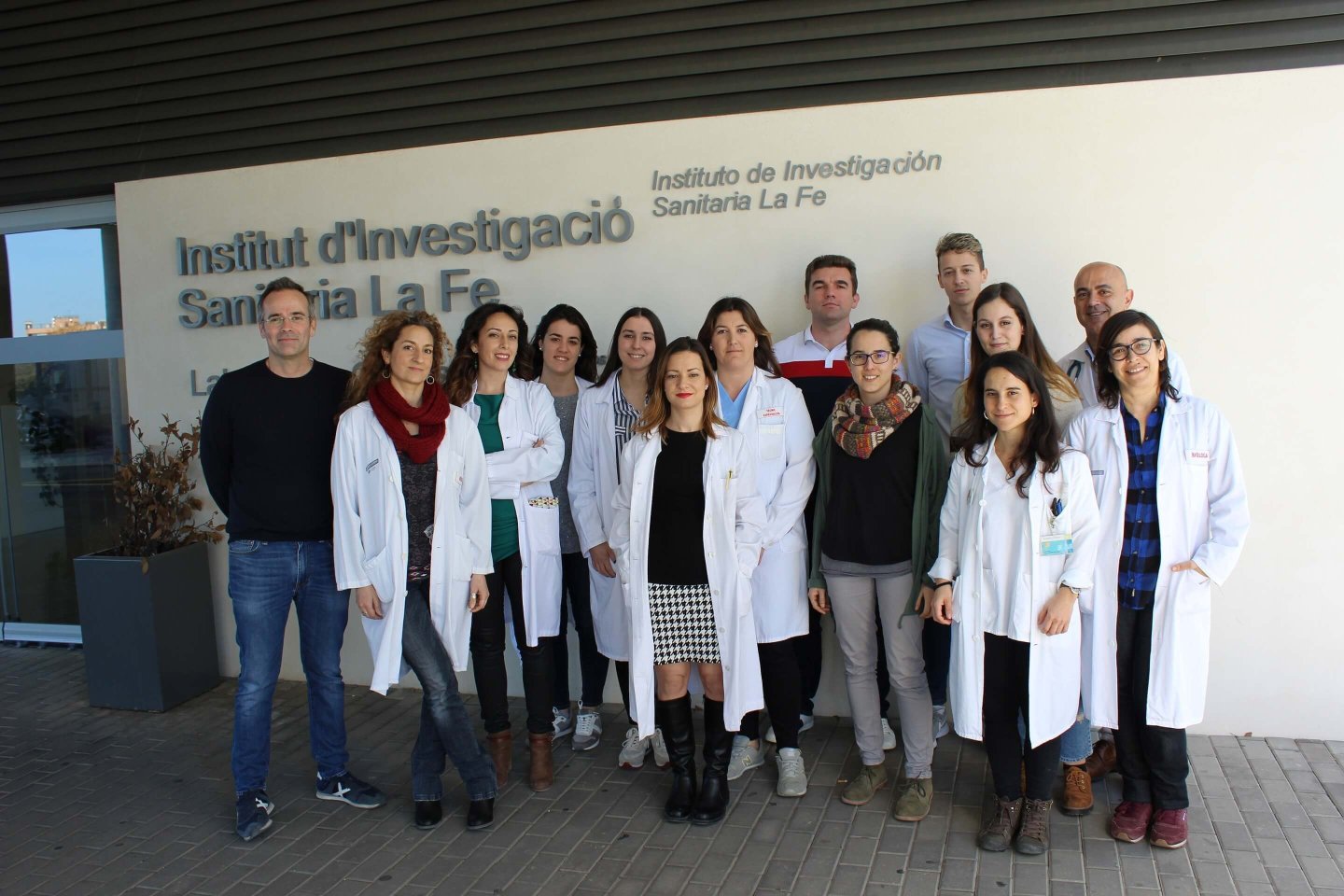 Foto del grup d'investigació Unitat de Biomarcadors i Medicina de Precisió (UBYMP)