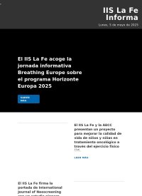 Newsletter IIS La Fe Informa: Lunes,  5 de mayo de 2025